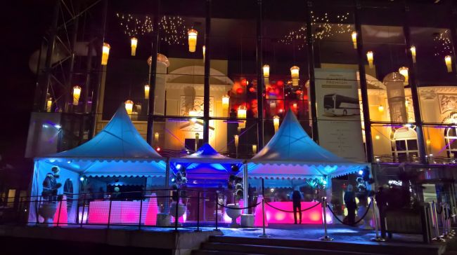 Eclairage pour tente de réception et Mobilier lumineux